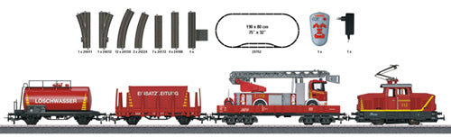 Marklin 29752 HO Scale Fire Department Electric Starter Train Set