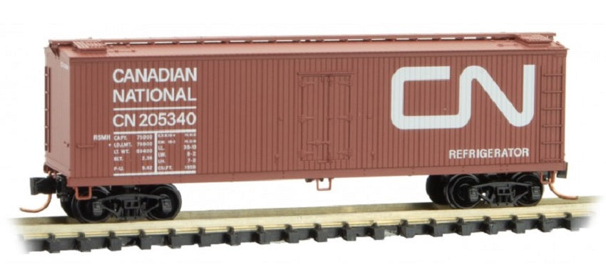 Micro-Trains 04700160 N Canadian National 40' Wood Reefer #205340