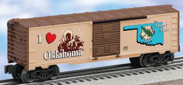 Lionel 6-29932 O Gauge "I Love Oklahoma" Boxcar