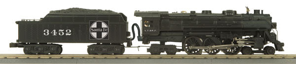 MTH 30-1463-1 Santa Fe 4-6-4 Hudson Steam Locomotive & Tender w/PS 2.0 #3452