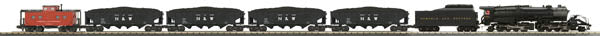 MTH 30-1547-1 N&W 2-8-8-2 Imperial Y6b O Gauge Steam Freight Train Set w/PS 2.0