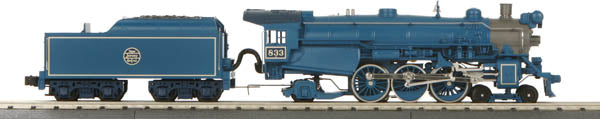 MTH 30-1552-1 O Gauge Jersey Central Blue Comet 4-6-2 Imperial Steam w/PS2 #833
