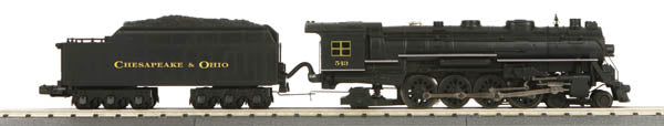 MTH 30-1556-1 Chesapeake & Ohio 4-8-2 L-3 Mohawk Steam Engine #543