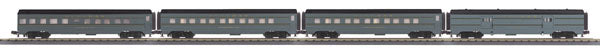 MTH 30-67364 O UP 49'er Scheme 60' Streamlined ABS Passenger Car Set (Set of 4)