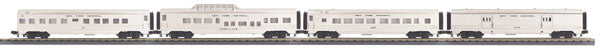 MTH 30-67390 O New York Central 60' Streamlined ABS Passenger Car Set (Set of 4)