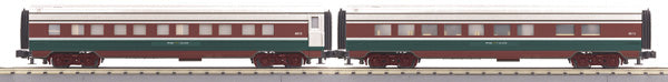 MTH 30-67443 O Amtrak 60' Streamlined ABS Sleeper/Diner Set (Set of 2)