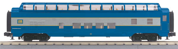 MTH 30-67603 CSX 60' Streamlined ABS Full Length Vista Dome Car #20