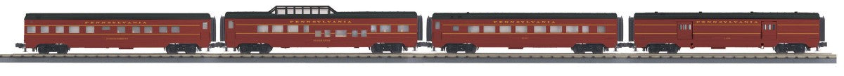 MTH 30-67825 O Pennsylvannia 60' Streamlined Passenger Cars (Set of 4)