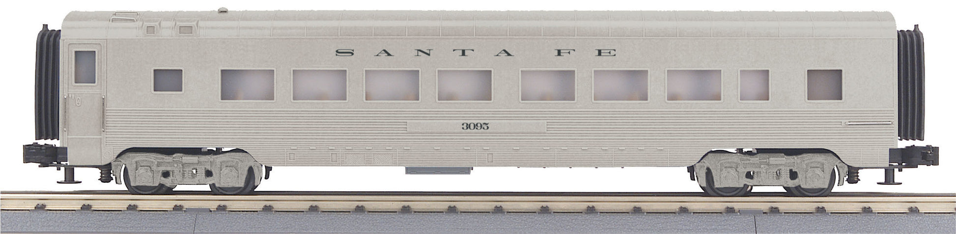 MTH 30-68125 O Santa Fe 60' Streamlined Coach Car #3159