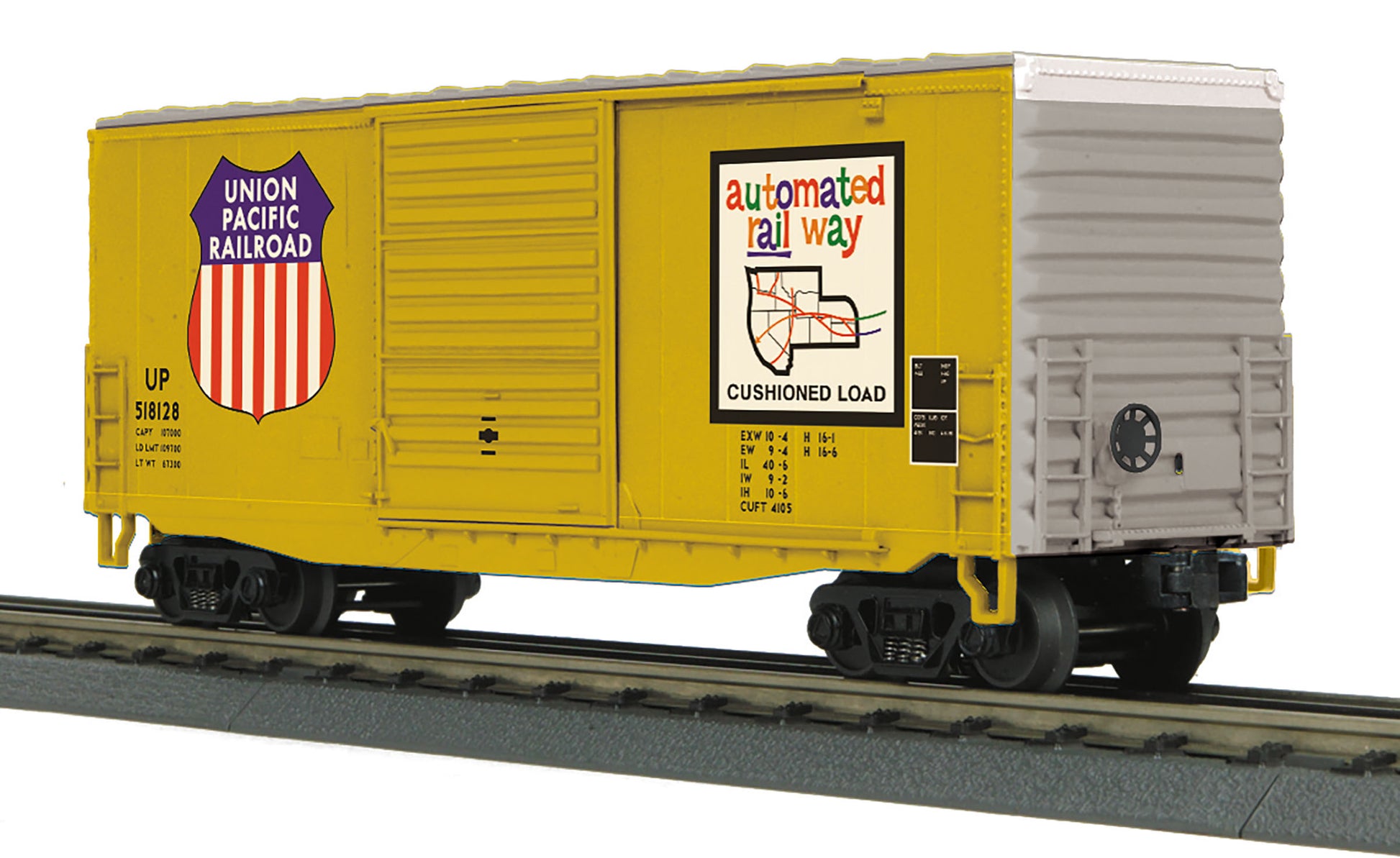 MTH 30-71002 O Union Pacific RailKing 40' High Cube Box Car #518128