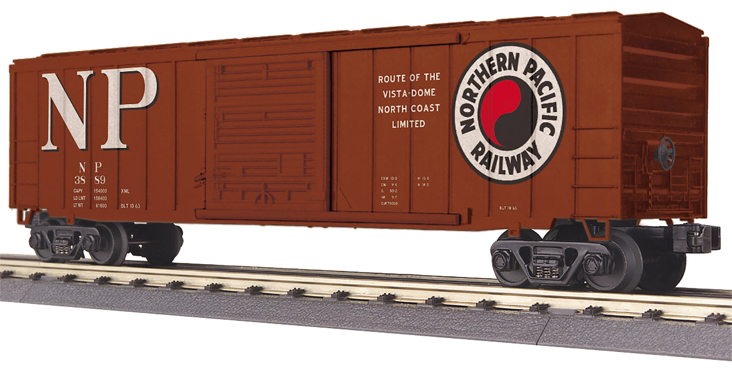 MTH 30-71072 O Northern Pacific 50' Modern Boxcar #3889