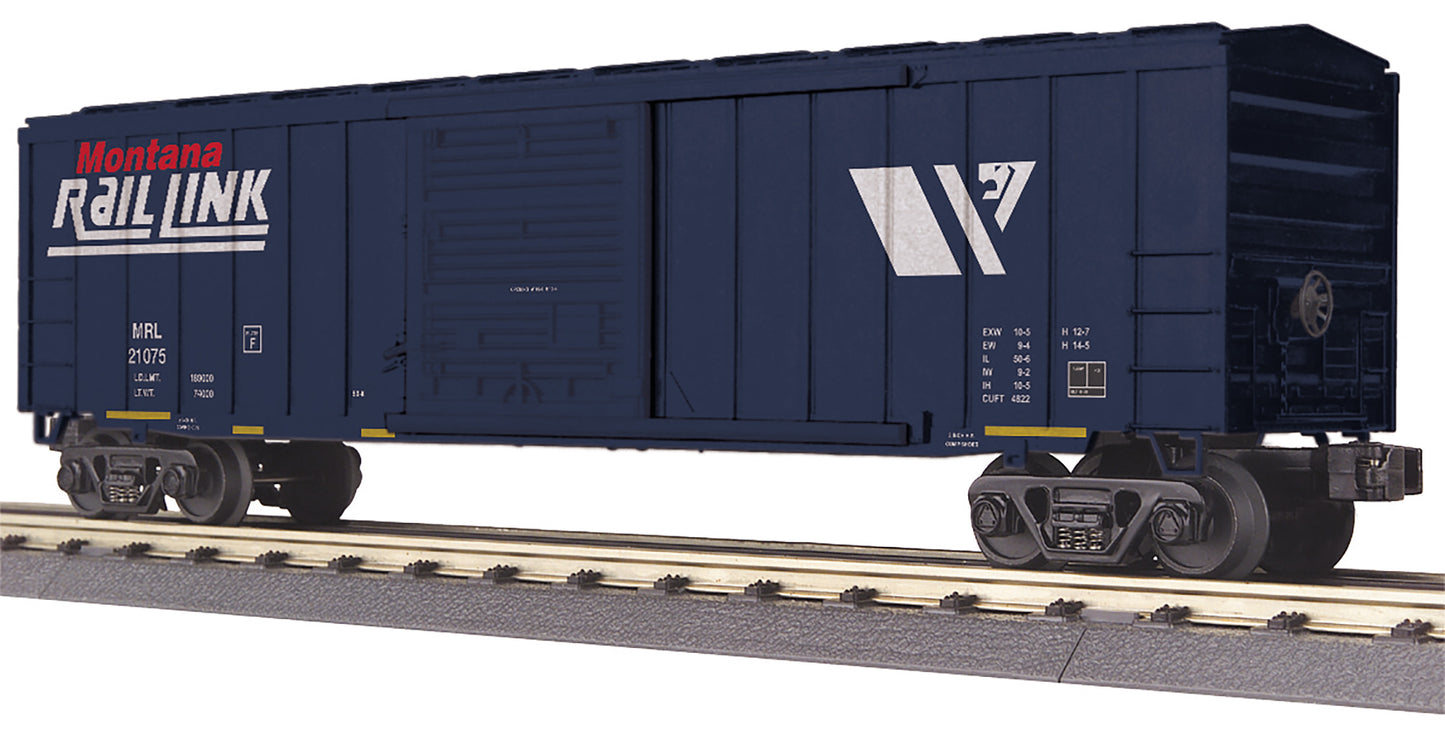 MTH 30-71092 O RailKing Montana Rail Link 50’ Modern Box Car #21075