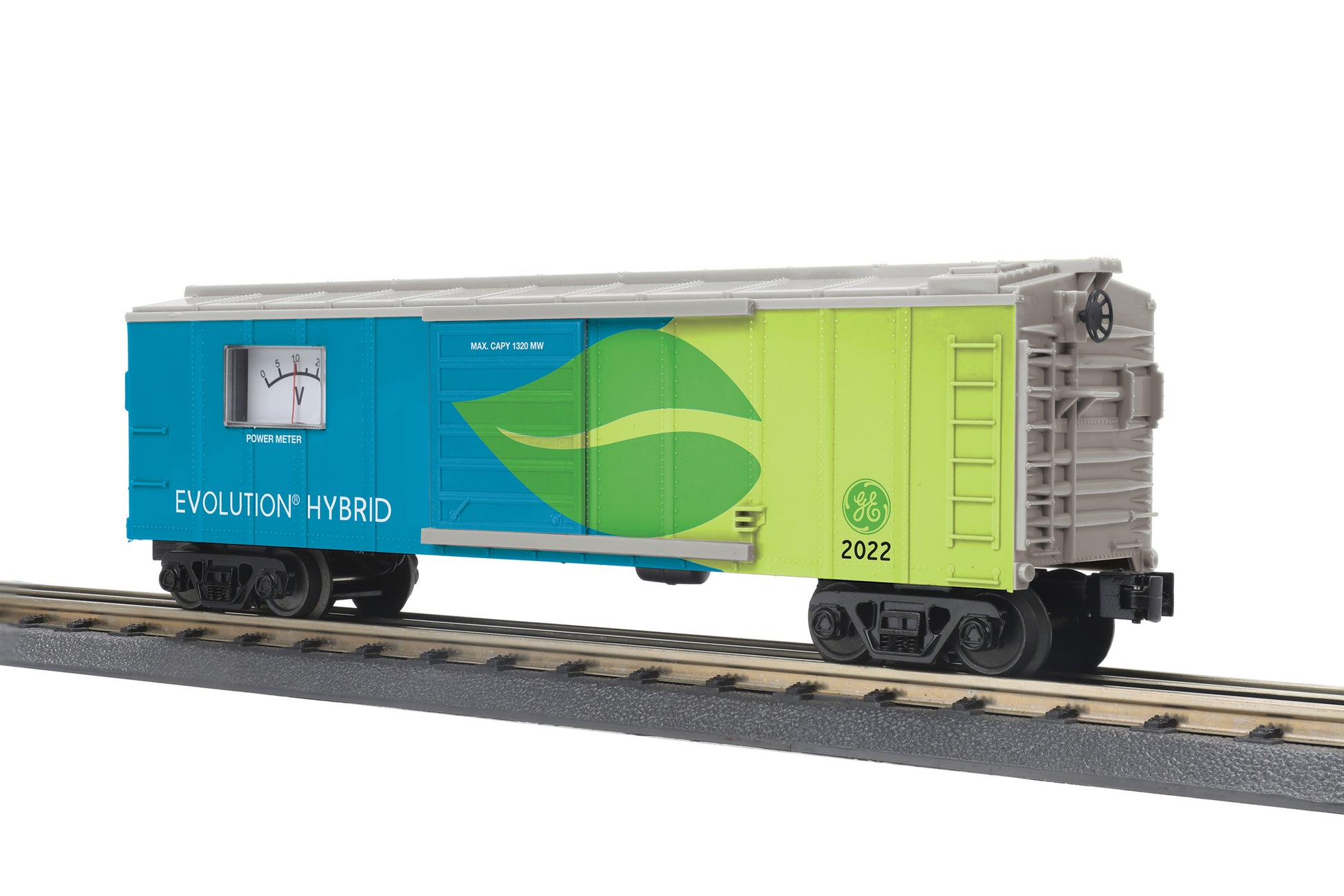 MTH 30-71107 O G.E. Evolution Boxcar with Volt Meter #2022