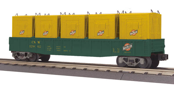 MTH 30-72071 Chicago Northwestern Gondola Car with LCL Containers