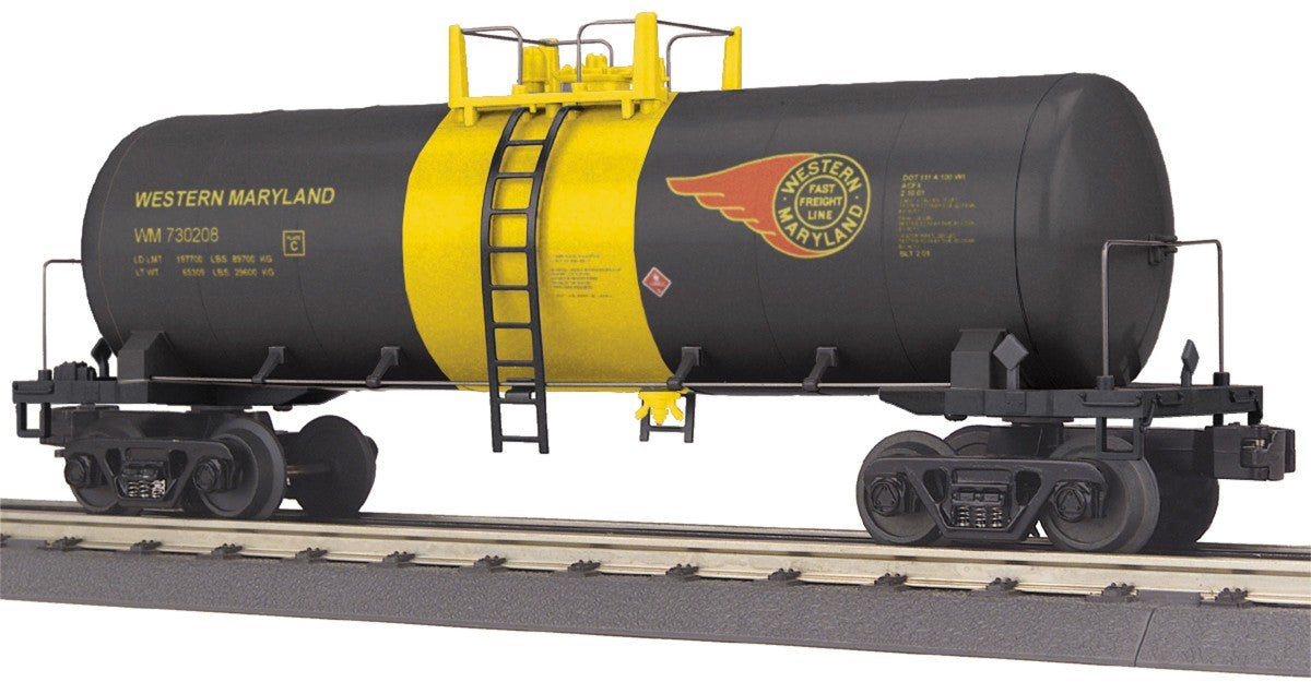 MTH 30-73279 O Gauge Western Maryland Modern Tank Car