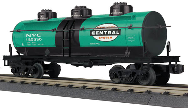 MTH 30-73330 O Gauge New York Central 3-Dome Tank Car #185330