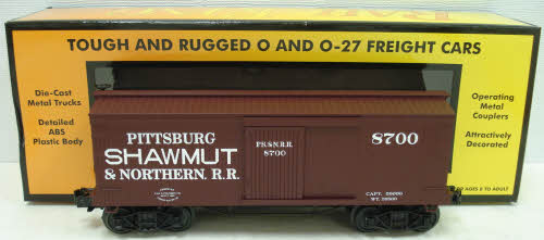 MTH 30-74470 O Pittsburg Shawmut and Northern 19Th Century Boxcar #8700