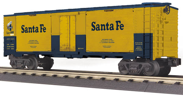 MTH 30-74615 O Santa Fe 40' Window Mint Box Car w/Gold