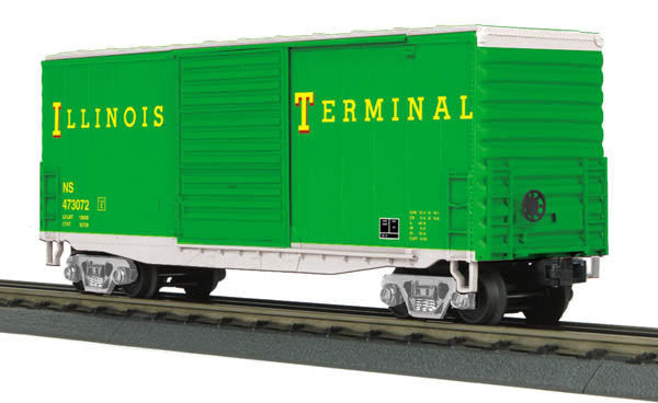 MTH 30-74734 O Gauge Illinois Terminal 40' High Cube Box Car #473072