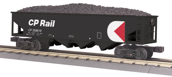 MTH 30-75378 O Gauge CP Rail 4-Bay Hopper Car #358618