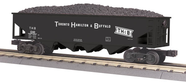MTH 30-75379 TH&B 4-BAY Hopper w/Coal Load