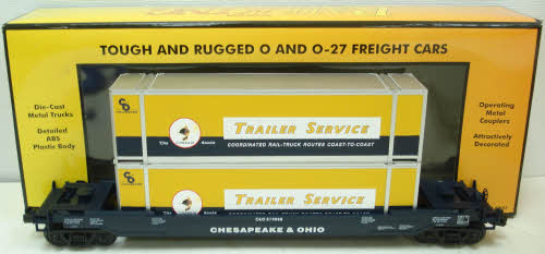 MTH 30-76283 C&O Husky Stack Car