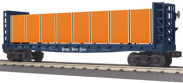 MTH 30-76341 NKP Bulkhead Flatcar w/Lumber Load