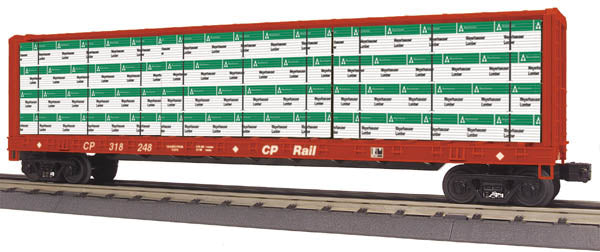 MTH 30-76421 O Gauge CP Rail Center I-Beam Flatcar #318248