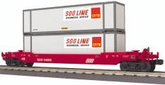 MTH 30-76621 SOO Line Husky Stack Car