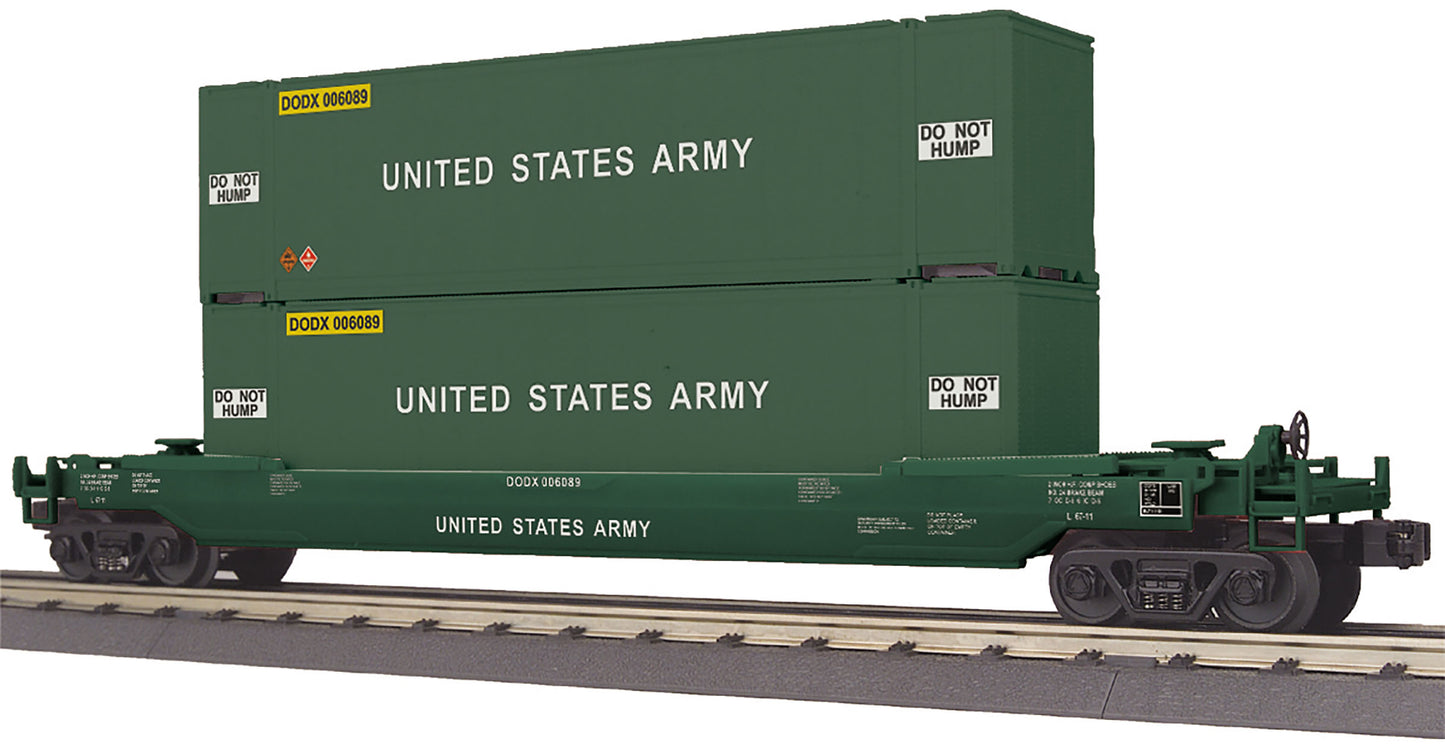 MTH 30-76797 O U.S. Army Husky Stack Car #006089