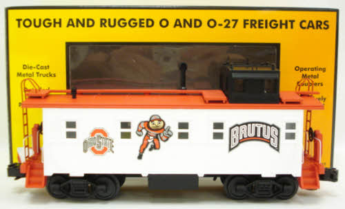 MTH 30-77133 O Gauge Ohio State RailKing Offset Steel Caboose Car