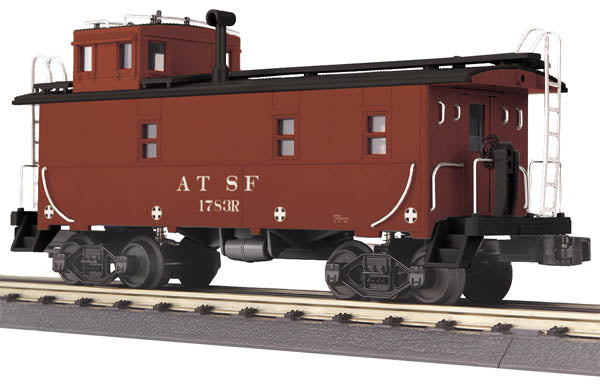 MTH 30-77183 O Santa Fe RailKing Offset Steel Caboose Car #1783R