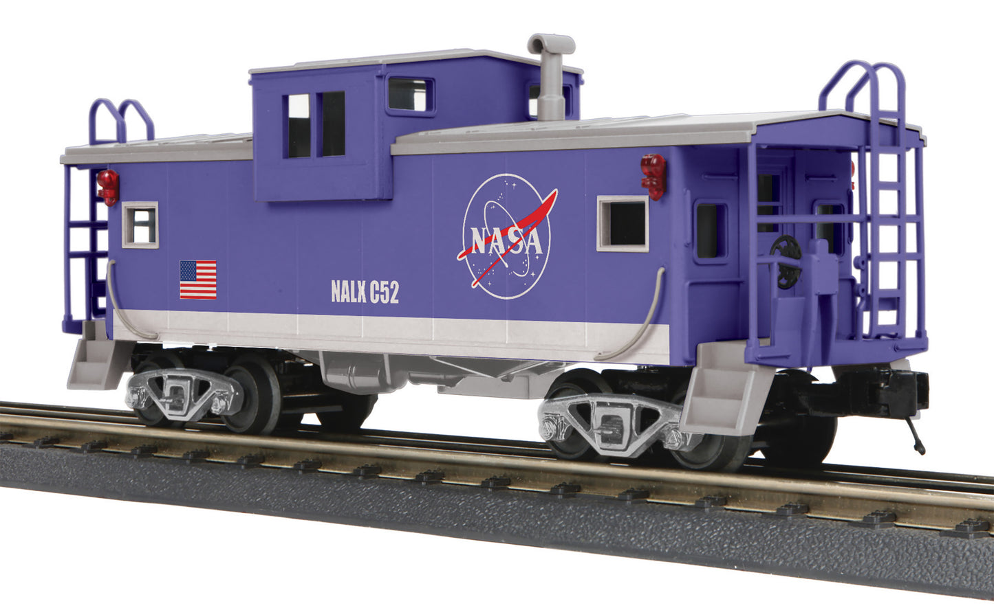 MTH 30-77386 O NASA Rugged Rails Extended Vision Caboose #52