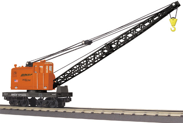 MTH 30-79237 O BNSF American Crane Car V2