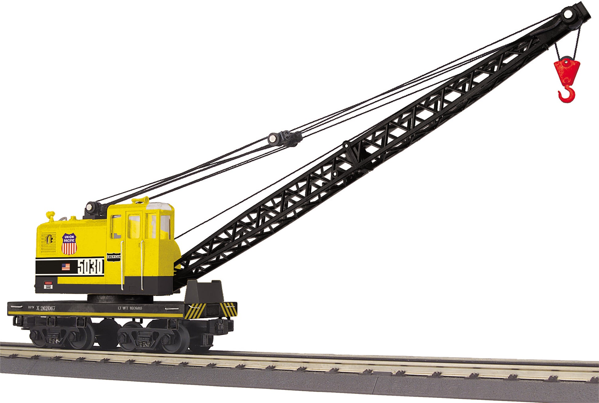 MTH 30-79660 O Union Pacific American Crane Car #262067