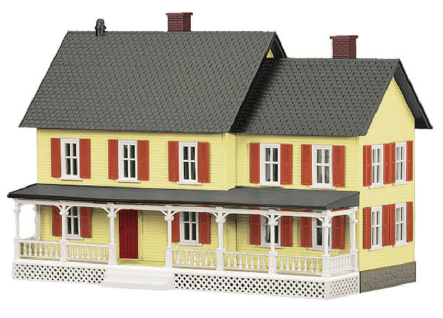 MTH 30-90186 O Country House #4 - Beige W/Red Shutters