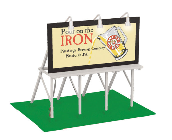 MTH 30-90286 Pittsburgh Brewing Co. Lighted Billboard #2