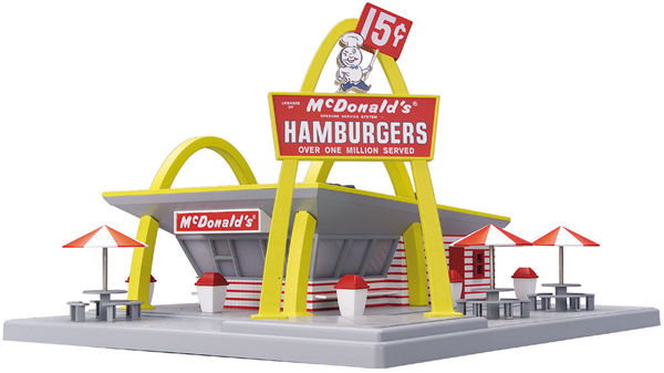 MTH 30-9034 O McDonald's Original Restaurant Building – Trainz