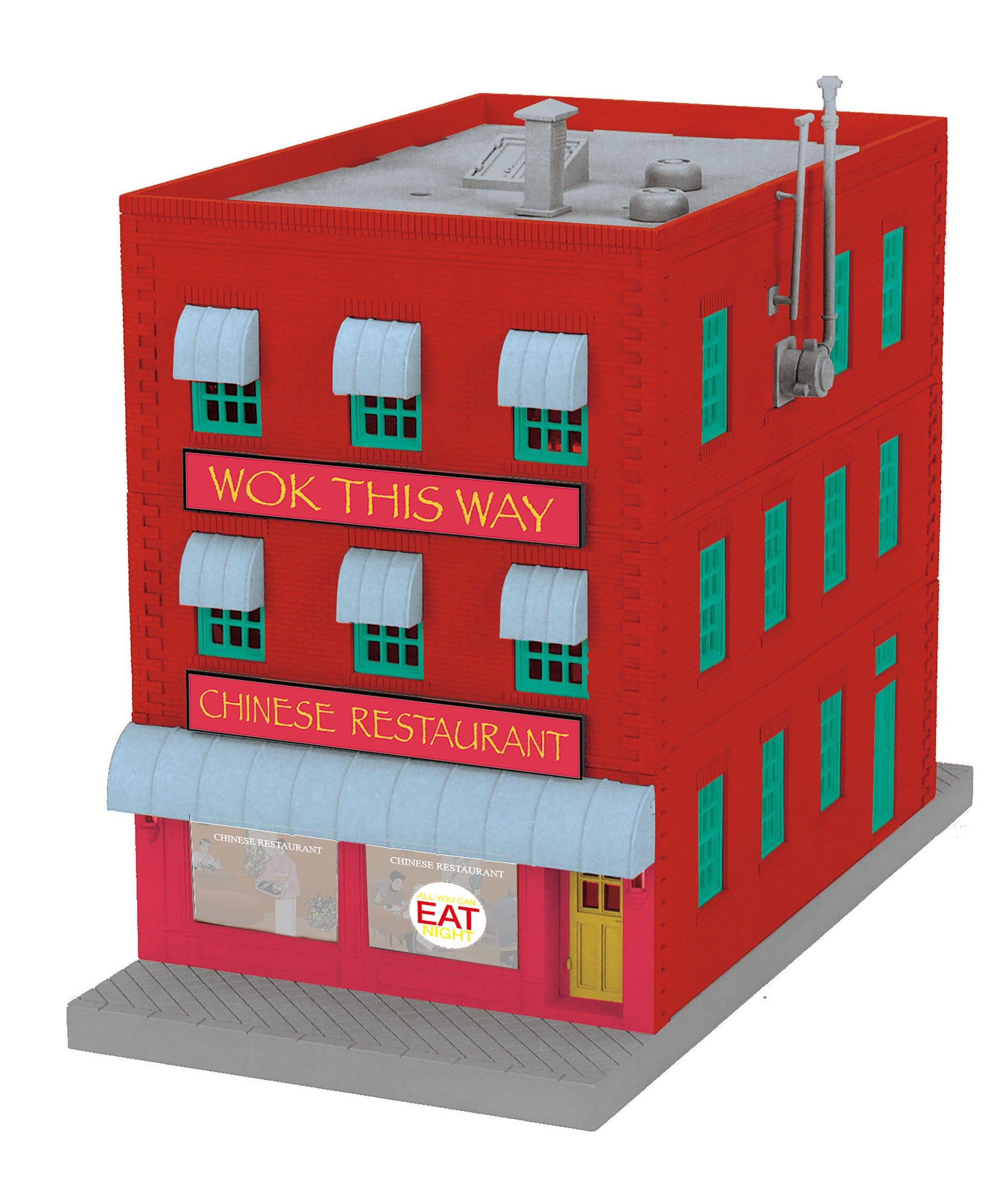 MTH 30-90540 O Wok This Way Chinese Restaurant 3-Story Building