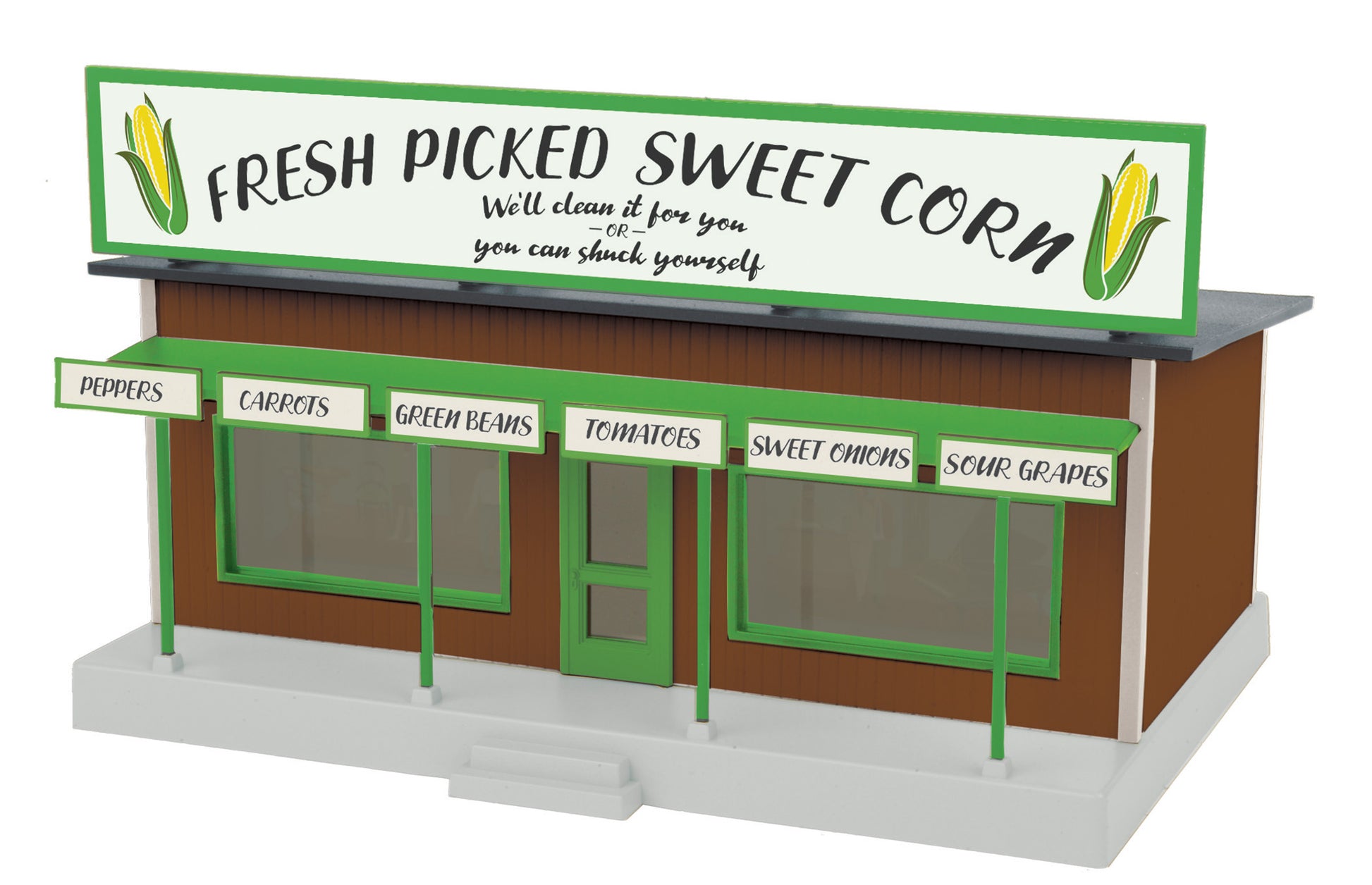 MTH 30-90635 O Assembled Sweet Corn RailKing Road Side Stand