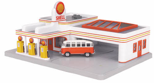 MTH 30-9133 O Shell Operating Gas Station