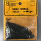 Micro Engineering 30-106 1/4" Small Blackened Metal Spikes (Pack of 1,000)