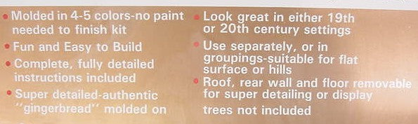 IHC 300-1 O Scale Victorian Row House Building Kit