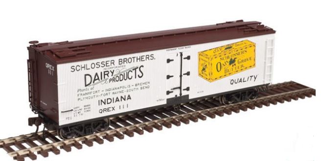 Atlas 3002551 O Schlosser Brothers 40' Wood Reefer Car - 2-Rail