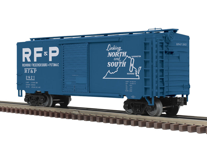 Atlas 3003024 O RF&P 3-Rail Premier 40' PS-1 Box Car with 6' Door (Set of 2)