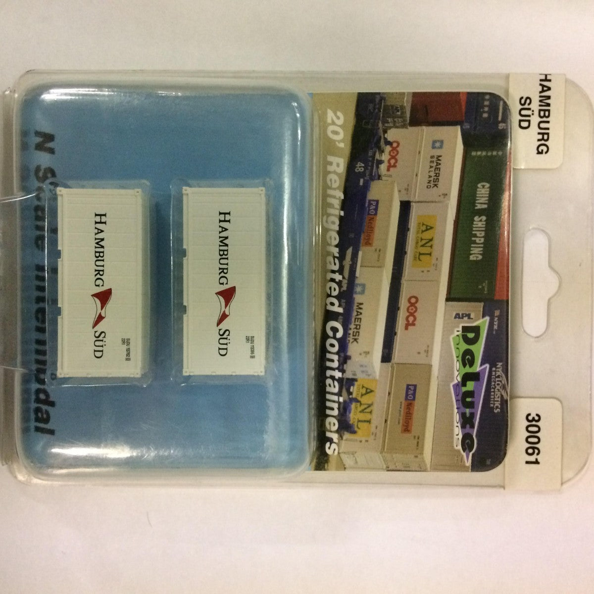 Deluxe Innovations 30061 N Scale Hamburg SUD 20' Refrigerated Containers