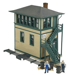 Walthers 933-2838 HO Interlocking Tower W/Figures & Accessories Built-Up