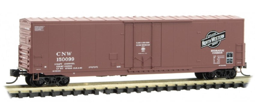 Micro-Trains 18100100 N CNW 50' Standard 8' Plug Door Boxcar #150099