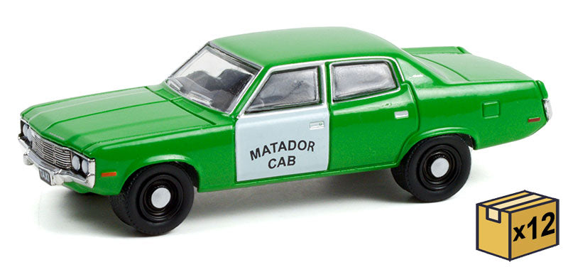 Greenlight Collectibles 30246-CASE 1:64 1973 AMC Matador (Pack of 12)