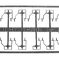 Tichy 3044 HO Stepped Offset Bottom Mount Freight Car Stirrups (Pack of 10)